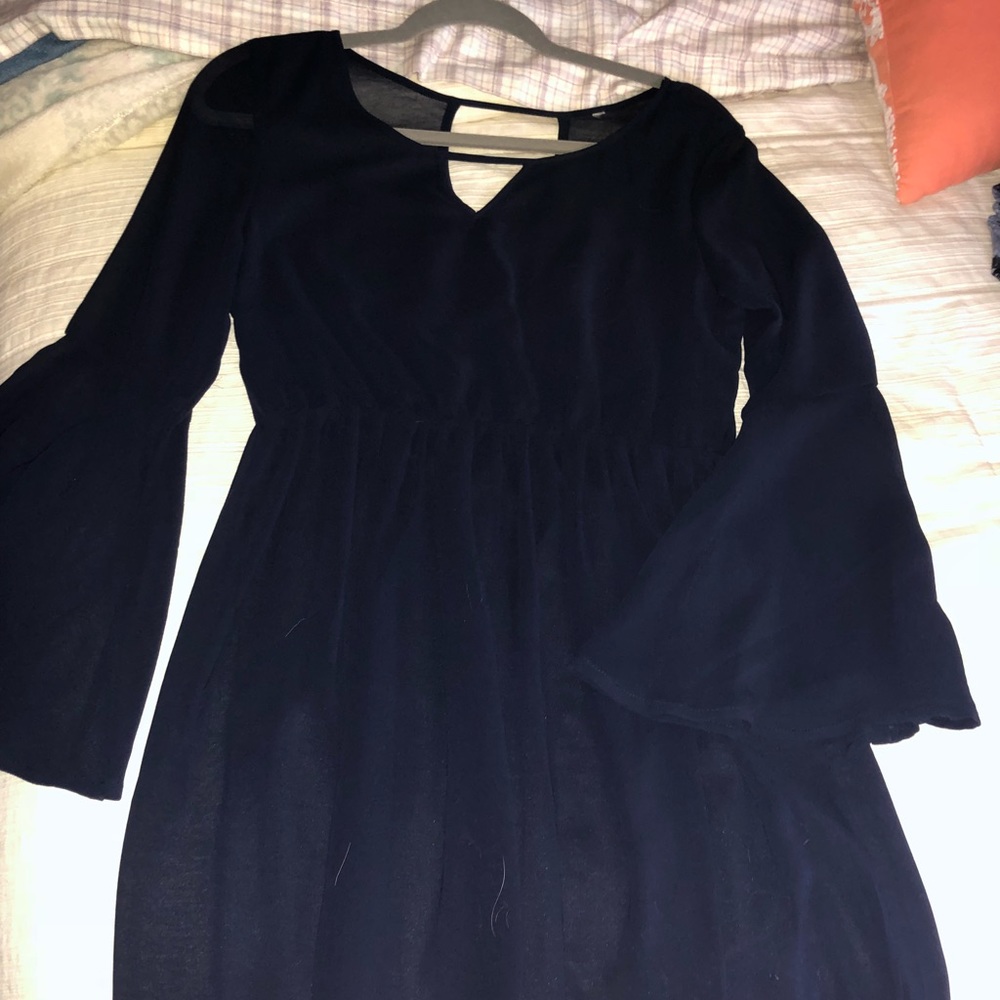 Blue flowy dress